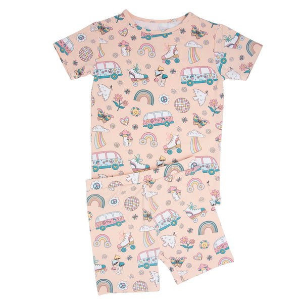 retro-roller-skates-summer-pajama-set Sweet Bamboo - Sophia's StyleSummer Pajama-1